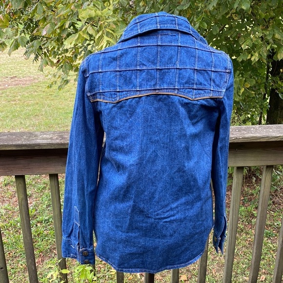 Vintage Equipements Militaires French western denim shirt - Picture 2 of 8